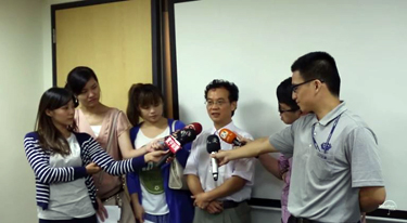 台北六月高溫日數破紀錄 天氣風險接受媒體訪問